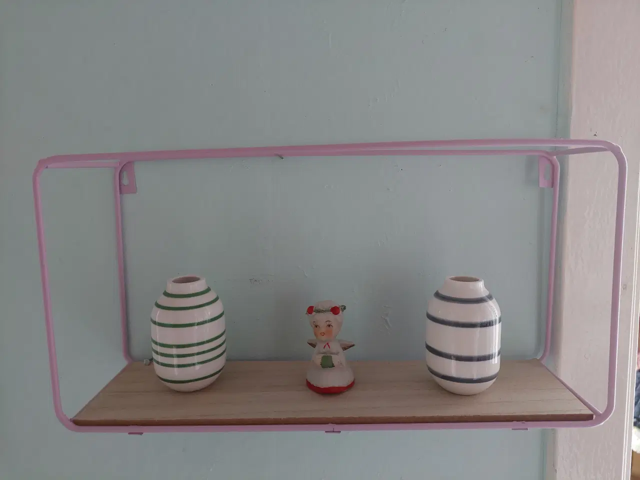 Billede 1 - Hylde, metal/træ, ny