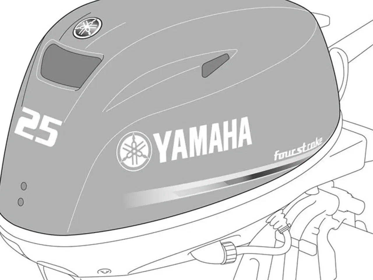 Billede 10 - Yamaha 25 HK 4Takt Påhængsmotor.