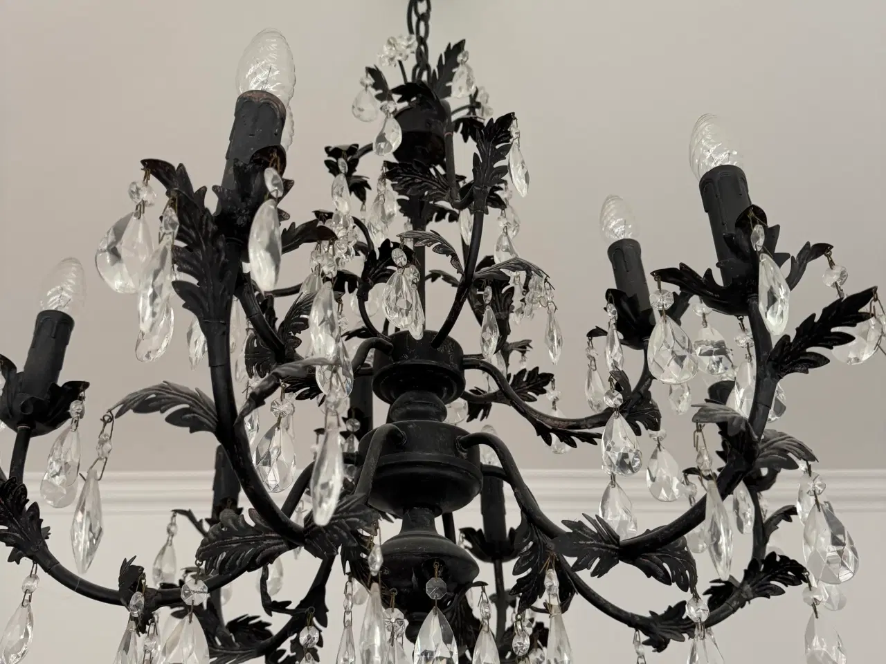 Billede 1 - Herskabelig krystal lysekrone 