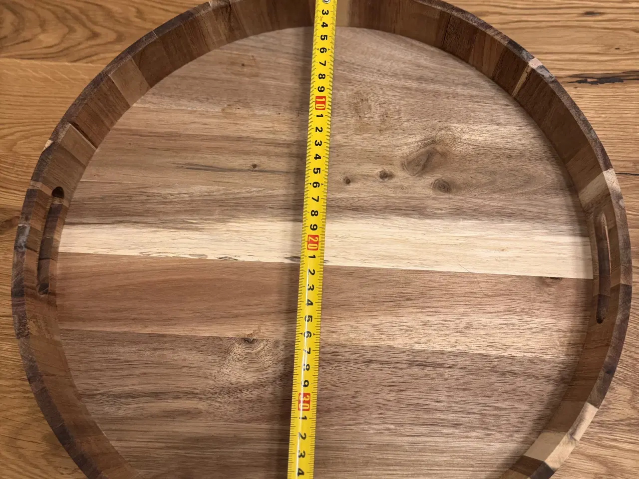 Billede 4 - Smuk elegant rund serveringsbakke – Ø40 cm