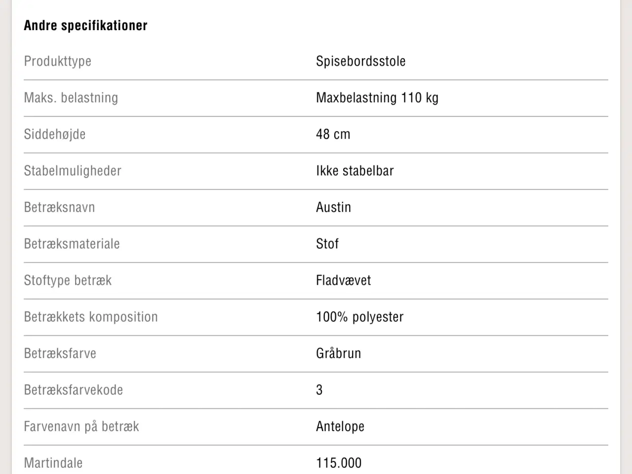 Billede 4 - Spisebordstole " Ally"