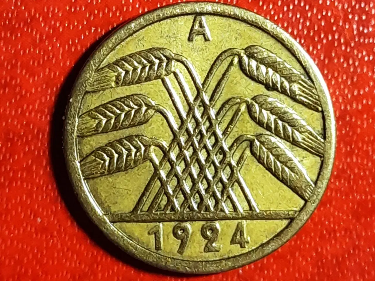 Billede 1 - TYSKLAND DEUTSCHLAND 5 RentenPfennig 1924A