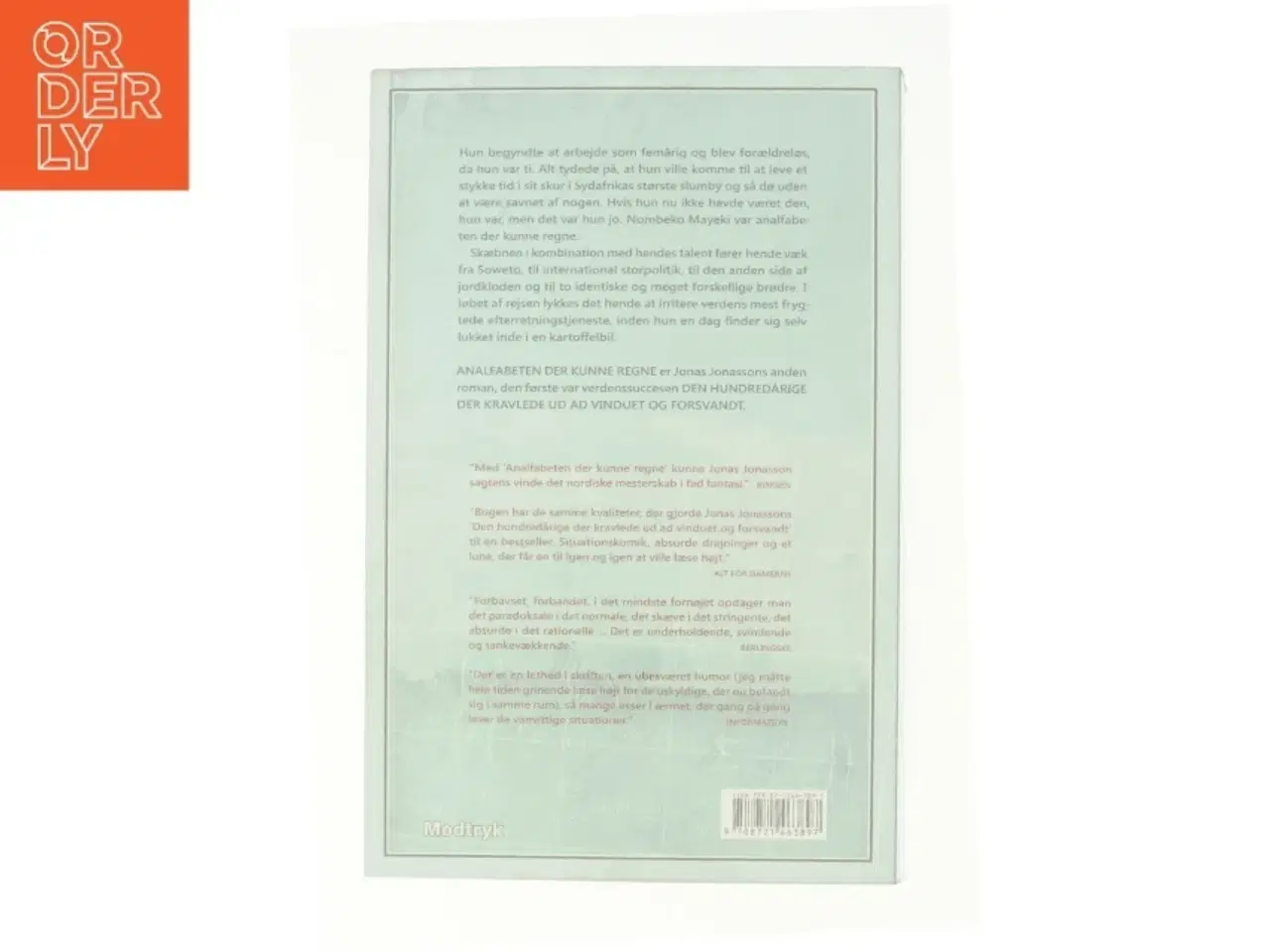 Billede 3 - Analfabeten der kunne regne af Jonas Jonasson (Bog)