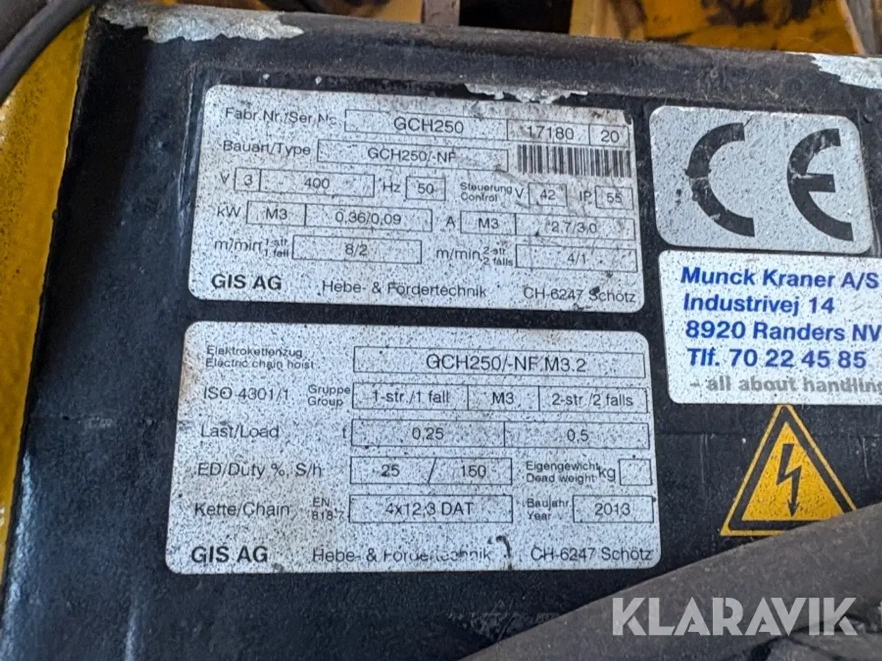 Billede 4 - Kran GIS AG GCH250/NF