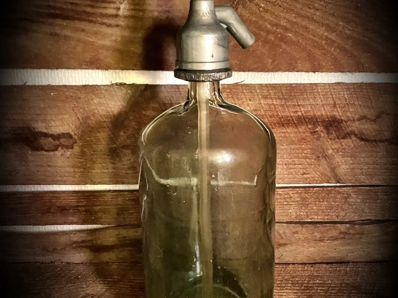 Billede 1 - * Ældre sifon-flaske - i klart glas