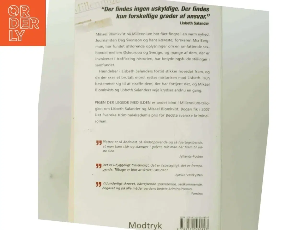 Billede 3 - Pigen Der Legede Med Ilden (Millennium, 2. Bind) af Stieg Larsson (Bog)