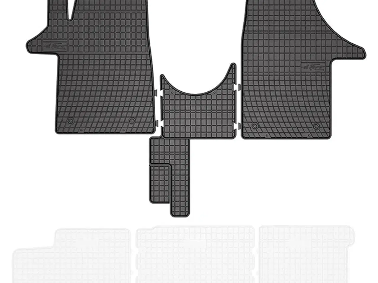 Billede 1 - Gummimåtter VW Transporter T5 03-15, T6 15-19 1. række