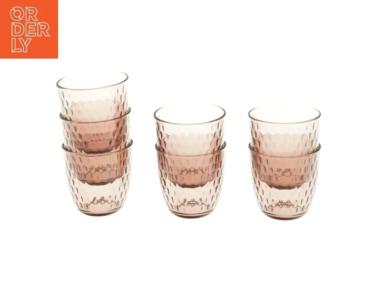 Billede 2 - 7 stk facetslebne drikkeglas (str. 7 stk Ø 8,5 cm længde 8,5 cm)