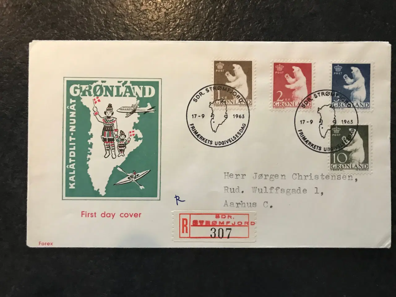 Billede 1 - Grønland, FDC - Afa nr. 58-61