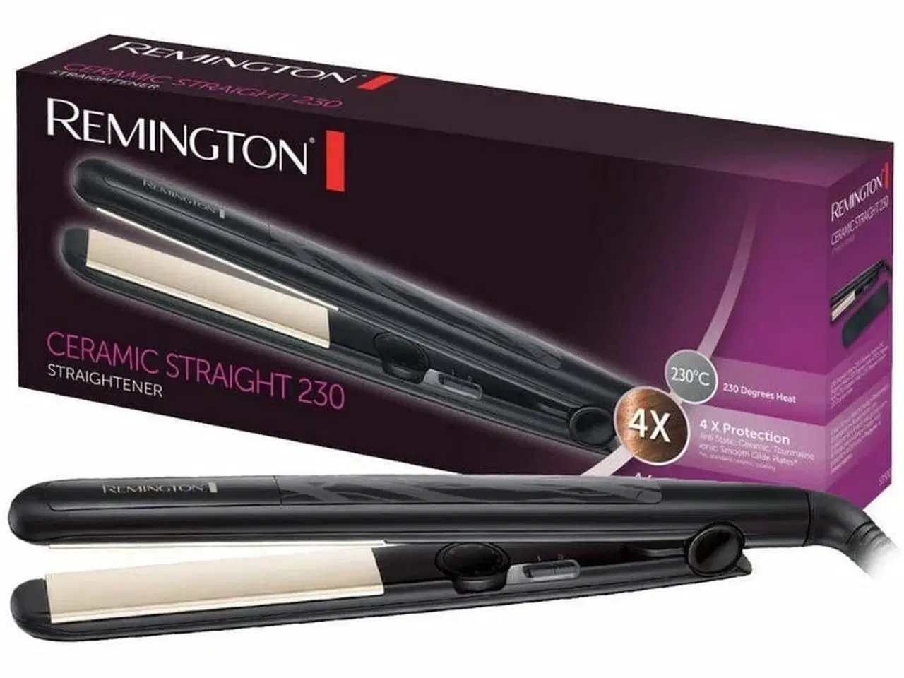 Billede 1 - Remington S3500 glattejern - sort, keramisk 230 °C