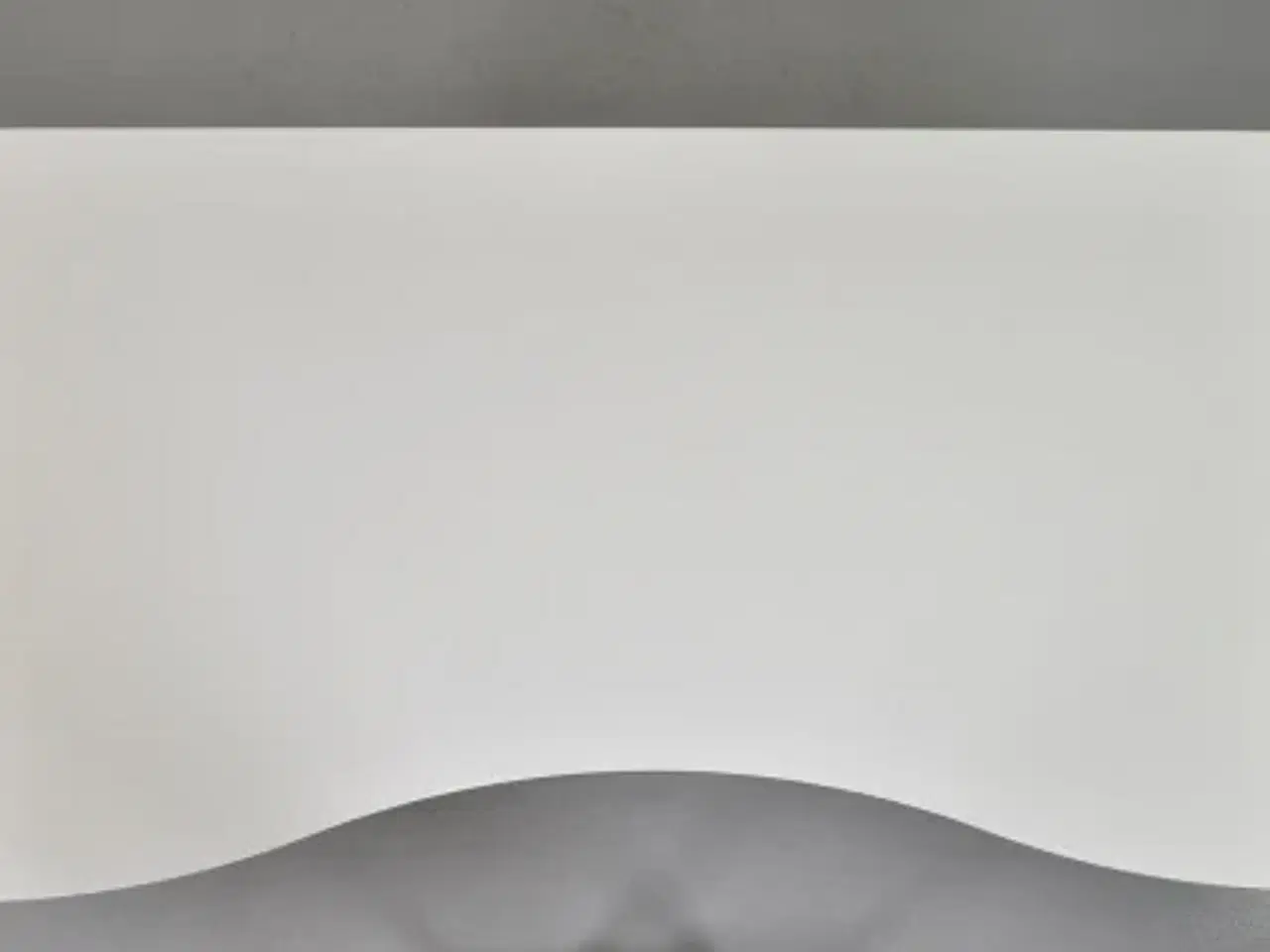 Billede 5 - Scan office hæve-/sænkebord med hvid plade og hvidt stel, 160 cm.