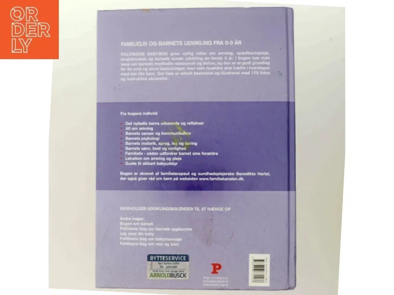 Billede 3 - Politikens babybog af Benedikte Hertel (Bog)