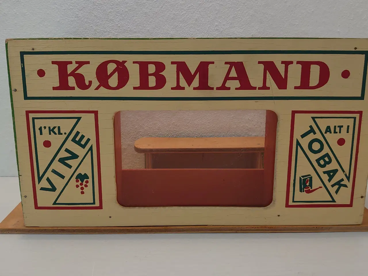Billede 2 - Gammel træ købmandsbutik med 6 skuffer. L 29cm.