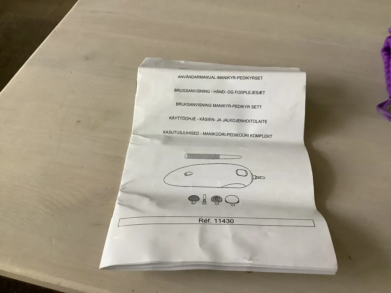 Billede 2 - Hånd og fodplejesæt er til batterier