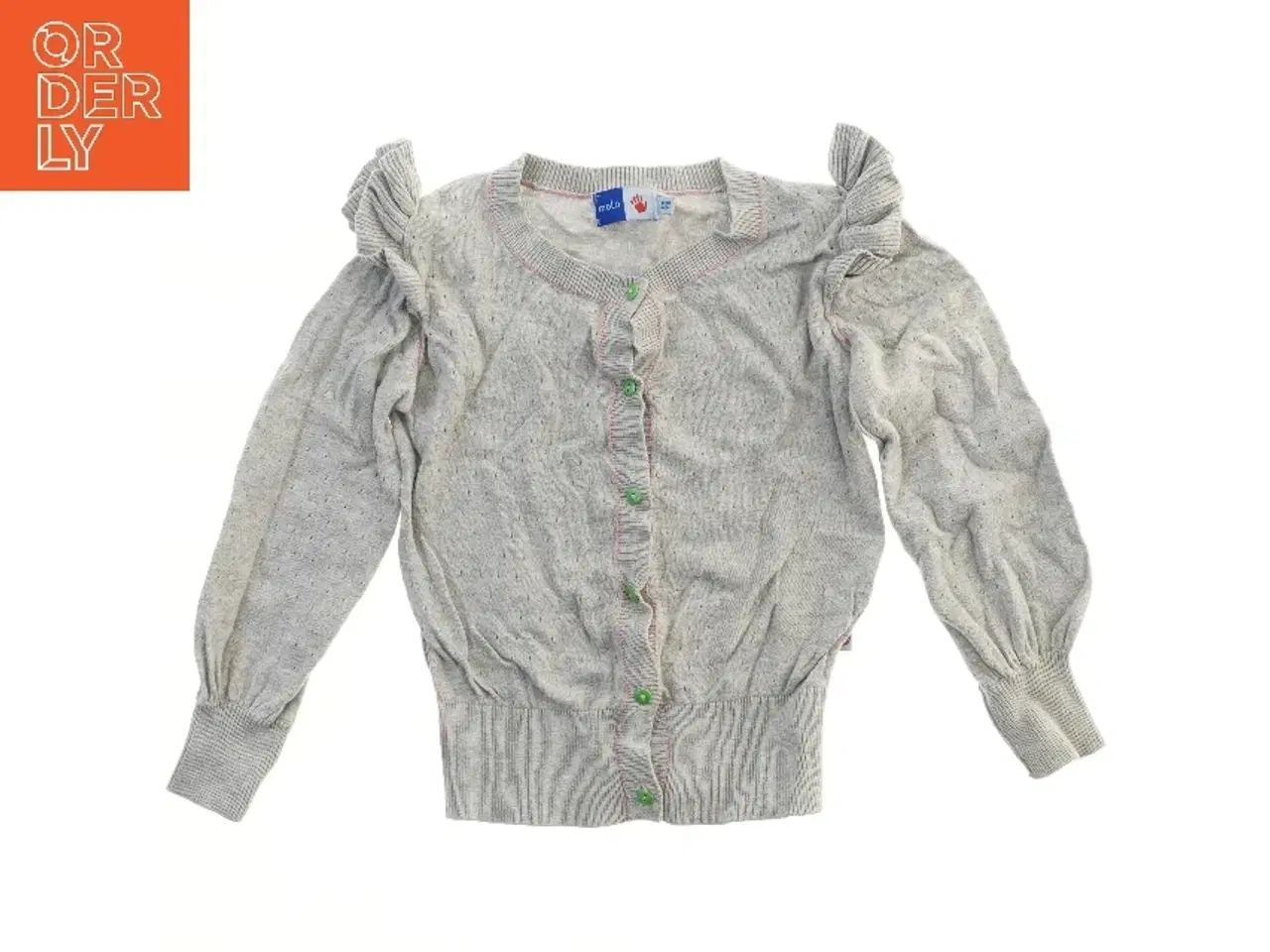Billede 1 - Molo Grå cardigan med detaljer (str. 110)