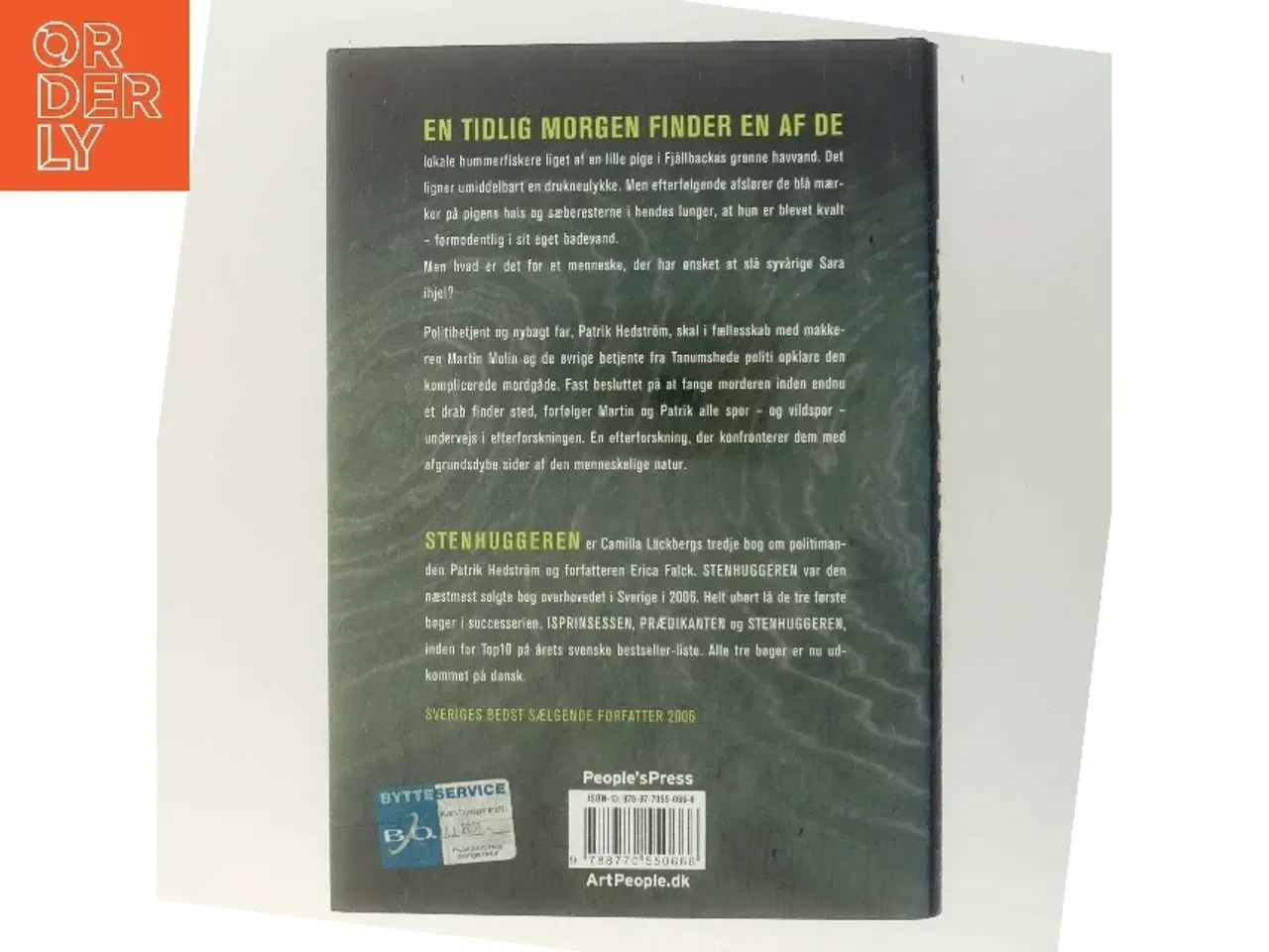 Billede 3 - Stenhuggeren : kriminalroman af Camilla Läckberg (Bog)