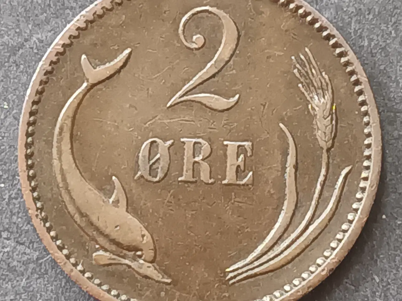 Billede 2 - 2 Øre 1887 i pæn kvalitet