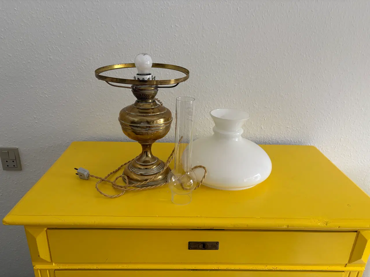 Billede 2 - Messing petroleumslampe 