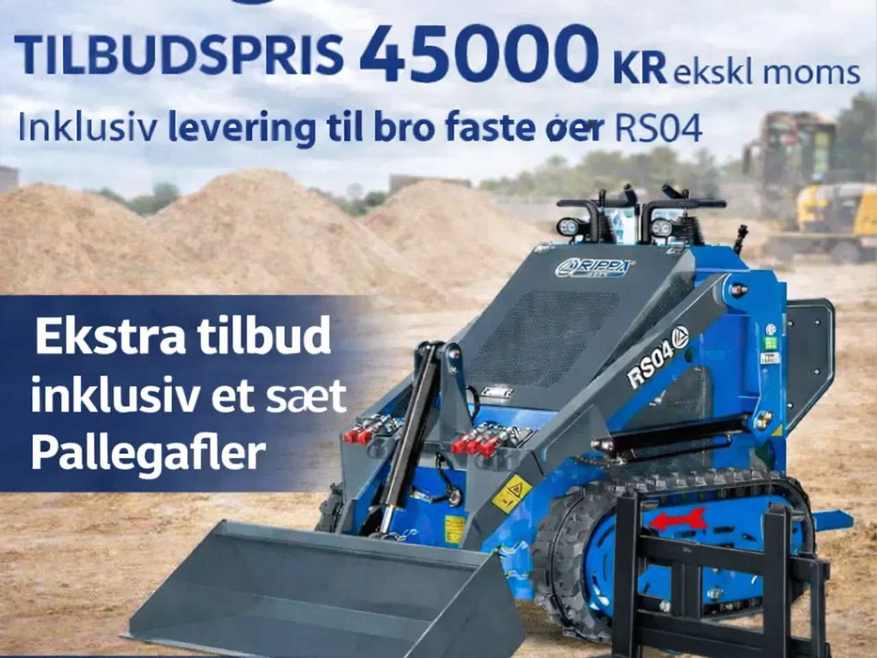 Billede 1 - Rippa, Kubota, Pallegafler, skovl 🌞🌞