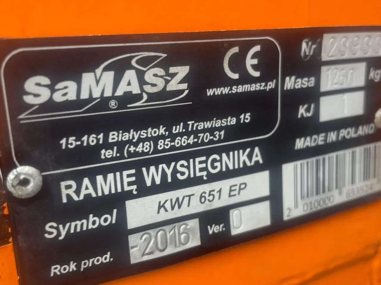 Billede 9 - SaMASZ KWT 651 EP