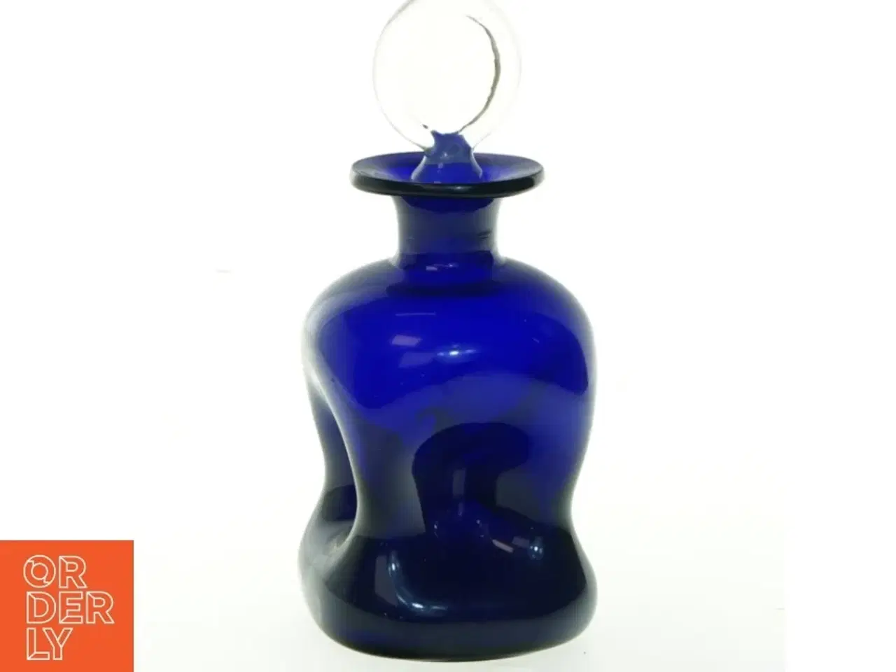 Billede 1 - Blå glas karaffel (str. 20x9 cm)
