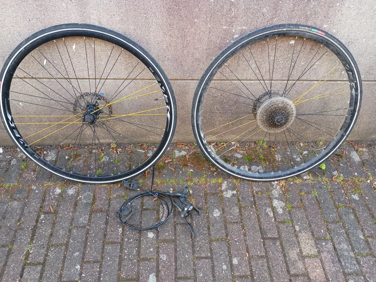 Billede 2 - Hjulsæt cykel med skivebremser.