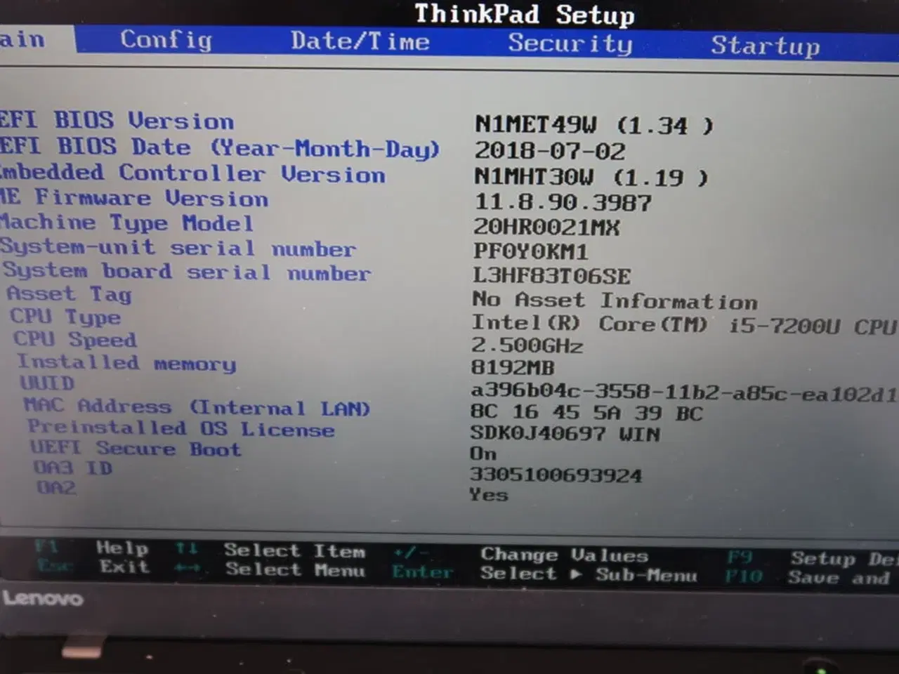 Billede 4 - Bærbar computer LENOVO X1 Carbon 5th Gen.