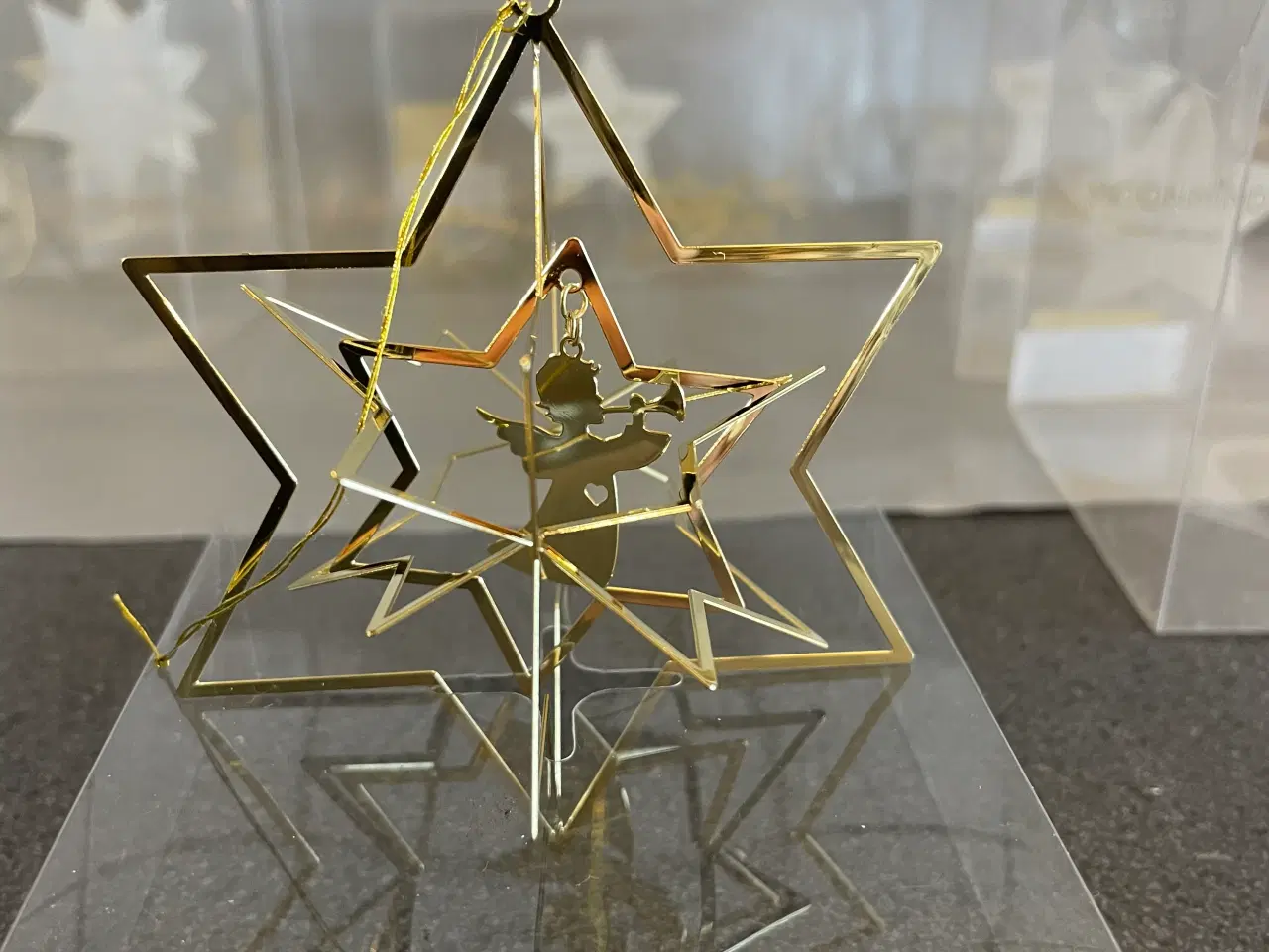 Billede 4 - 7 æsker med flotte forgyldte juleophæng MOONMIND