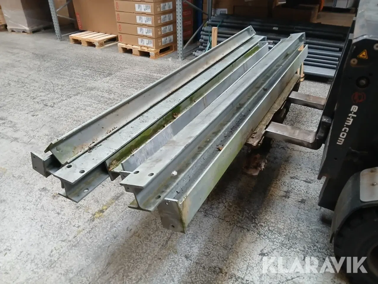 Billede 1 - Stålsøjler galvaniseret 100x100 mm med påsvejst fod 7 styk