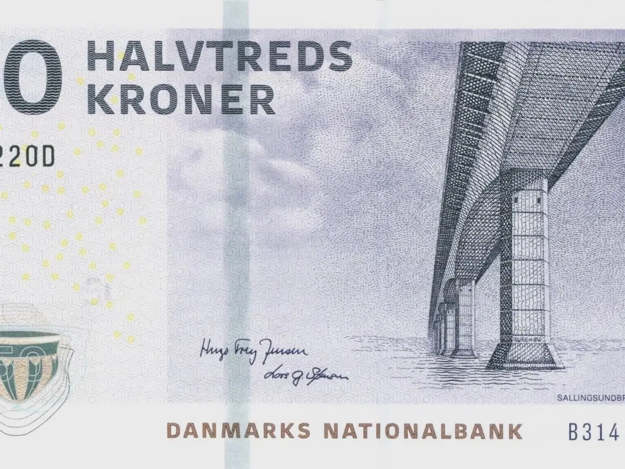 Billede 1 - DK. 50 kr. seddel fra 2009