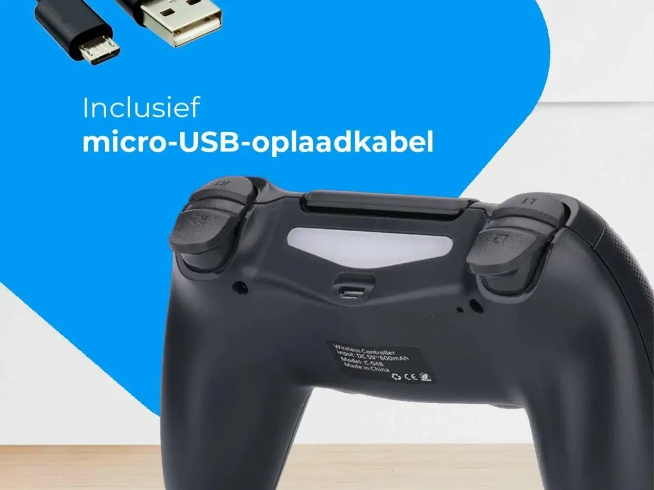 Billede 4 - PlayStation 4 controller - NK Wireless Bluetooth (sort)