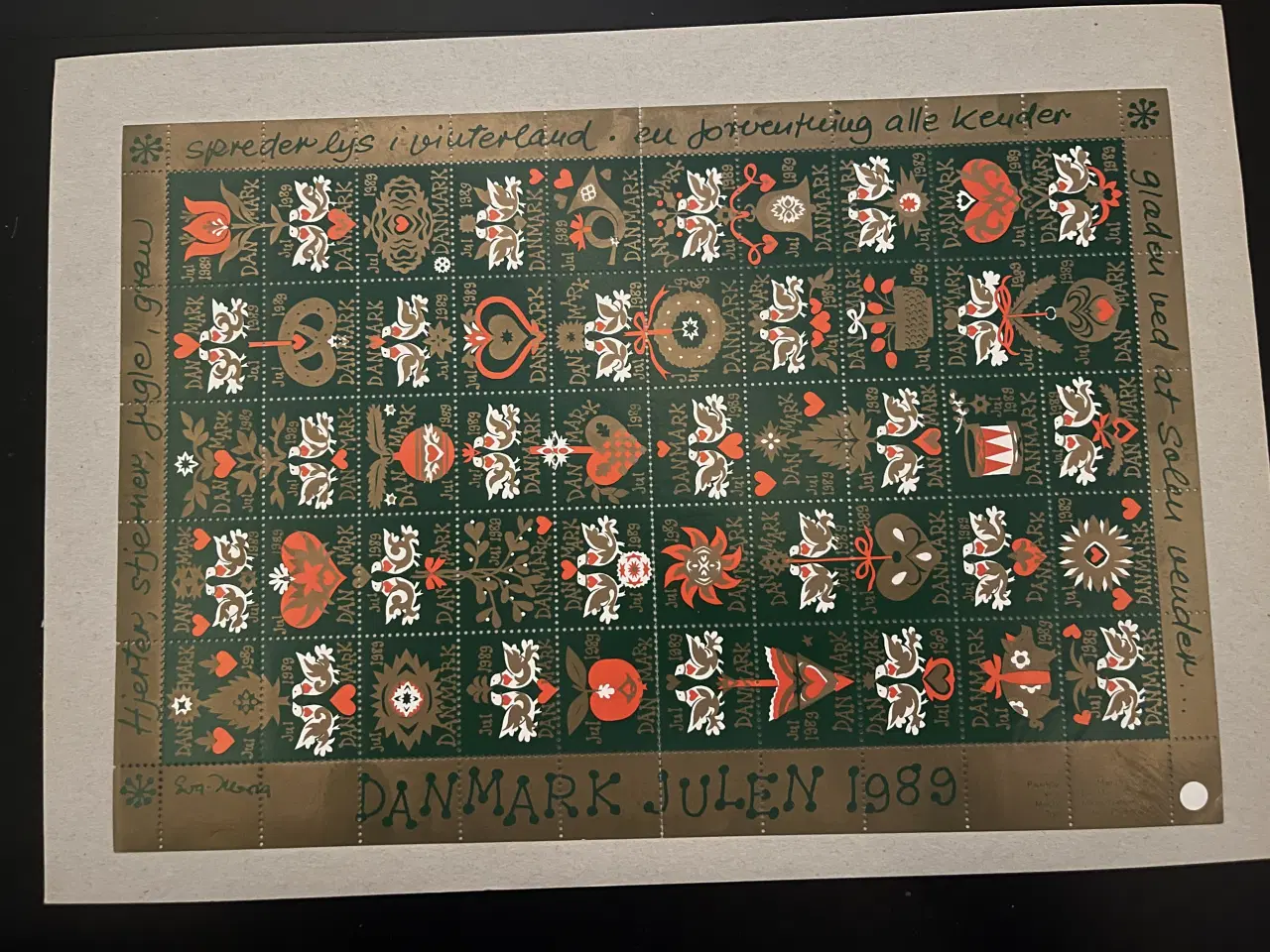 Billede 2 - 8 hele ark med julemærker