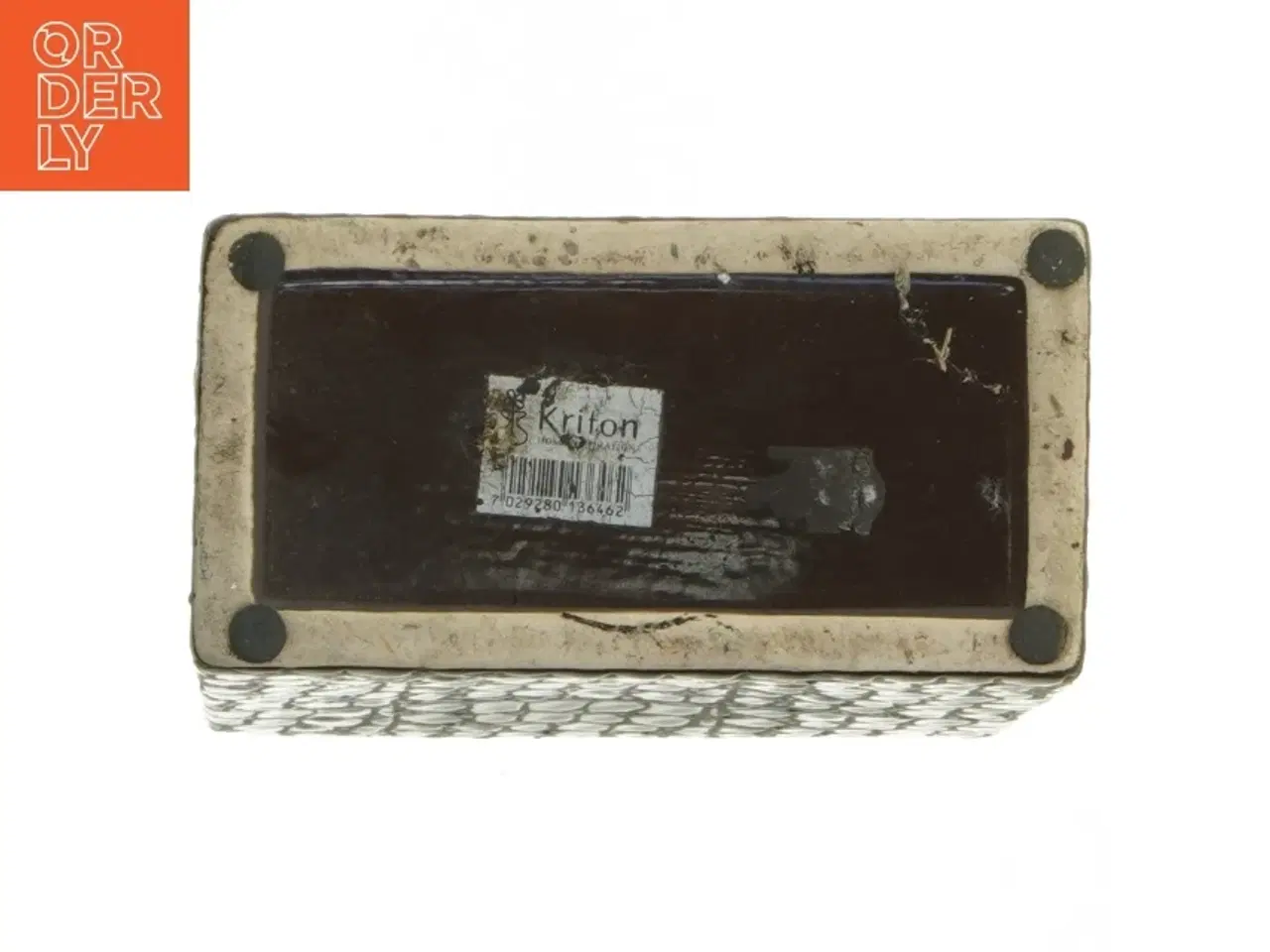 Billede 3 - Dekorativ vase i rektangulær form fra Kriton (str. 13x14 cm)