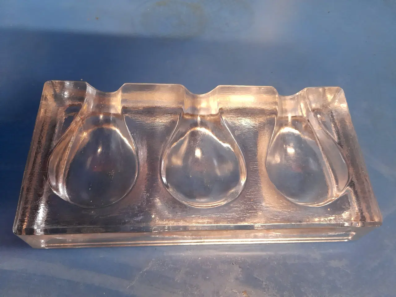 Billede 1 - Pibeholder til 3 i mat glas