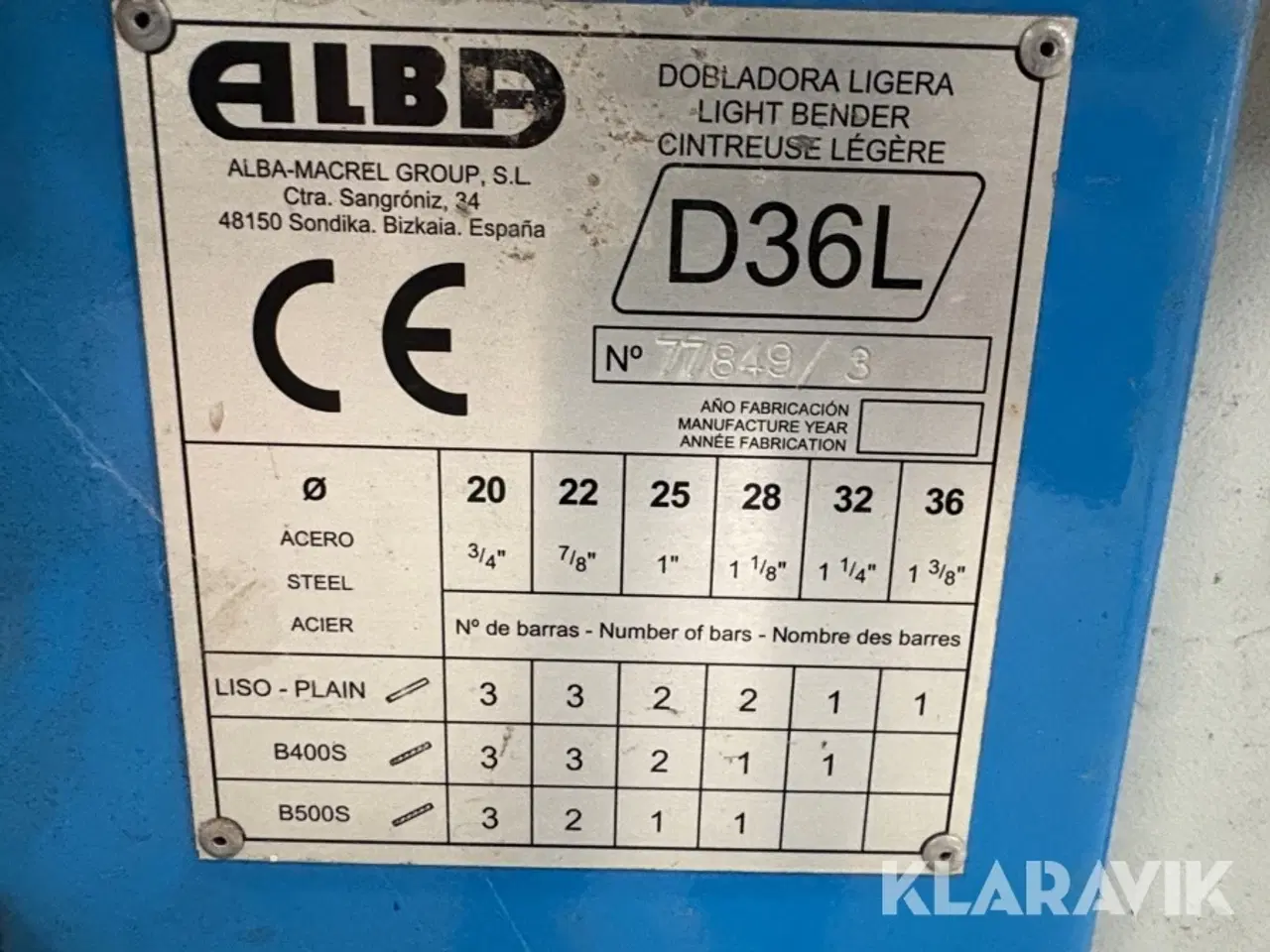 Billede 5 - Bukkemaskine Alba D36L