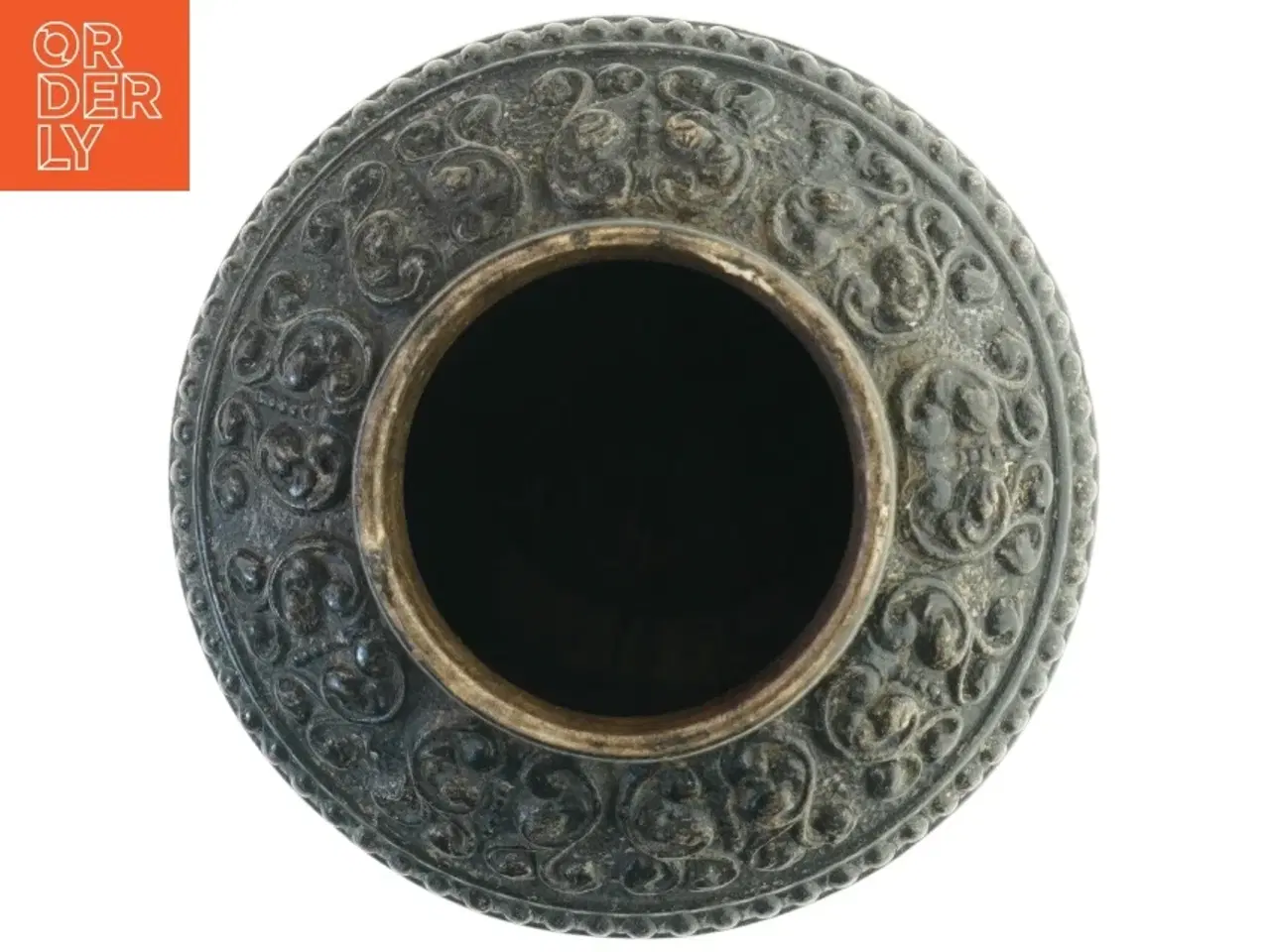 Billede 3 - Dekorativ vase med reliefmønster (str. 35x18 cm)