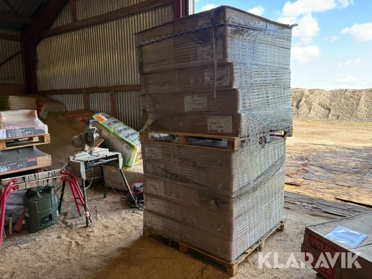 Billede 1 - Akustik- og loftsplader Rockfon Industrial Nature stenuld 388,4 m2 4 paller (40 kasser)
