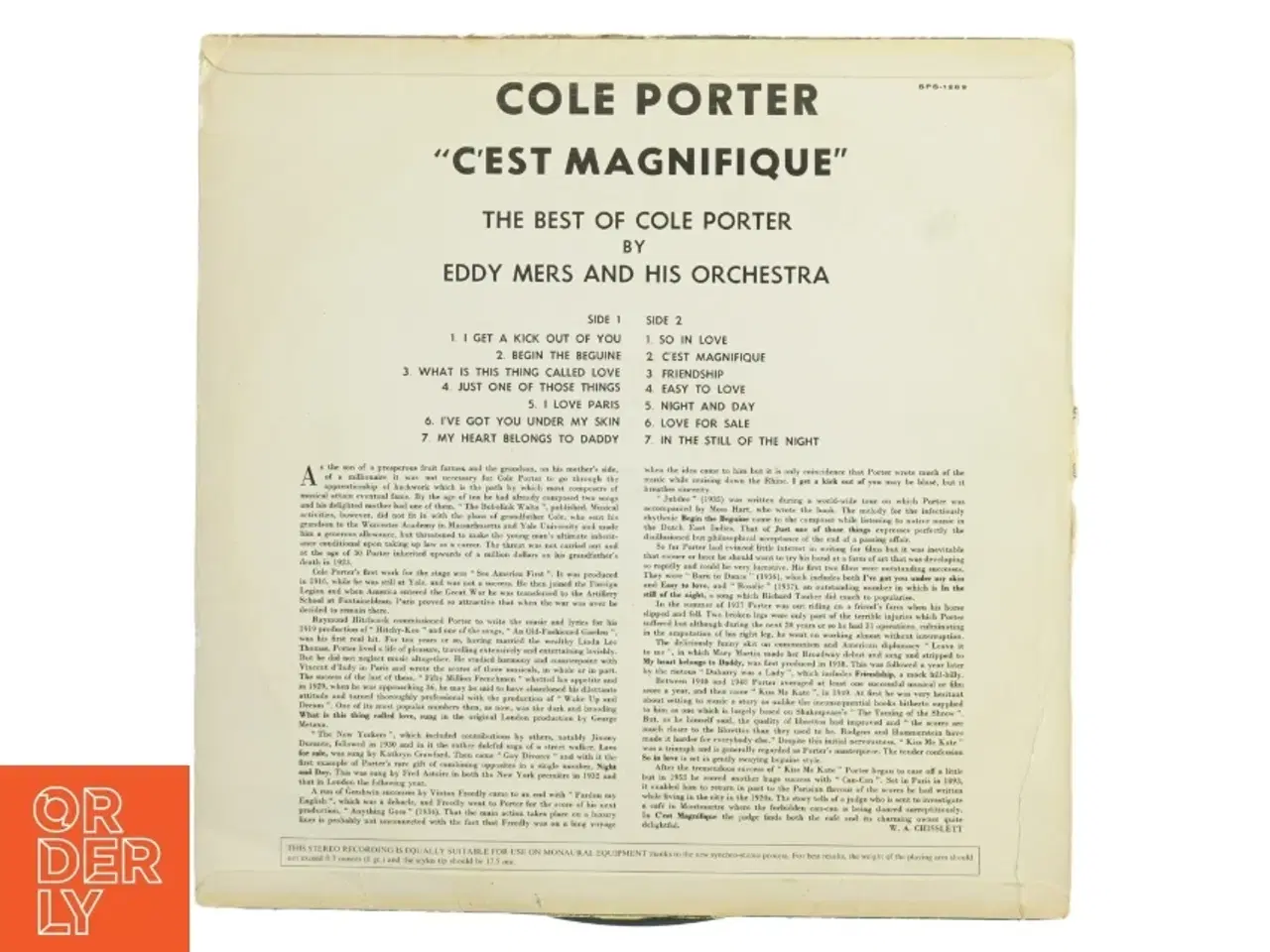 Billede 7 - Cole Porter - C&#39;est magnifique LP
