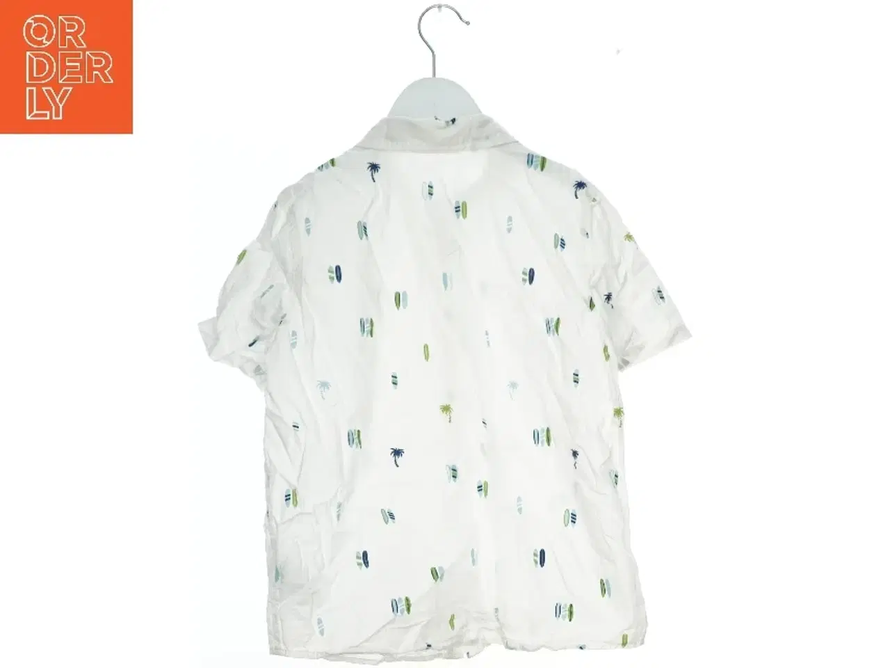 Billede 2 - Hvid skjorte med print fra H&M (str. 140)