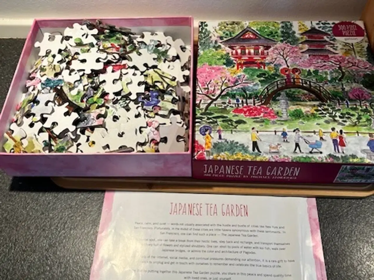 Billede 1 - Smukt Michael Storrings puslespil – Japansk Tehave