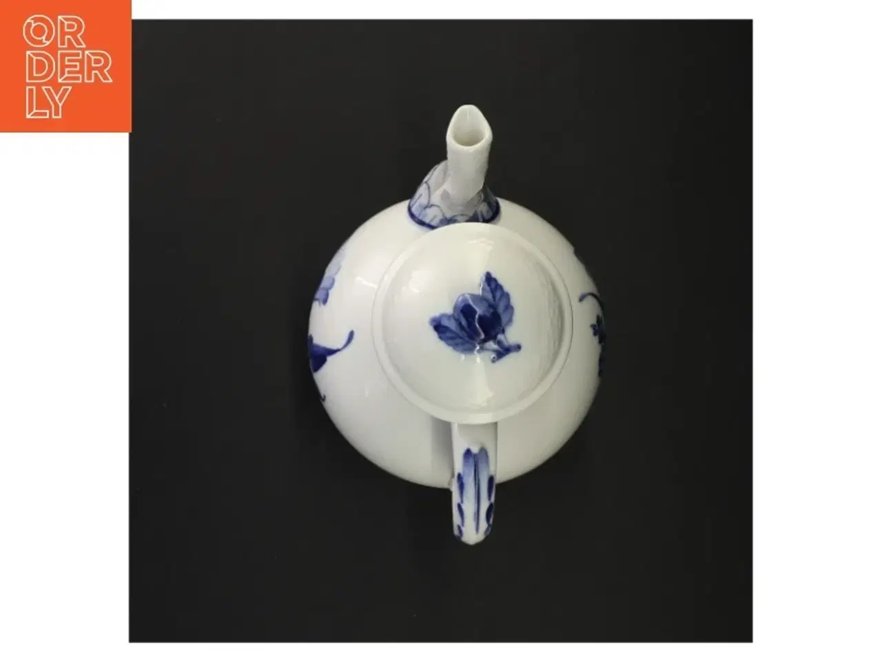 Billede 6 - Blå og hvid porcelænsteapot - blå blomst fra Royal Copenhagen (str. 24 x 15 cm)