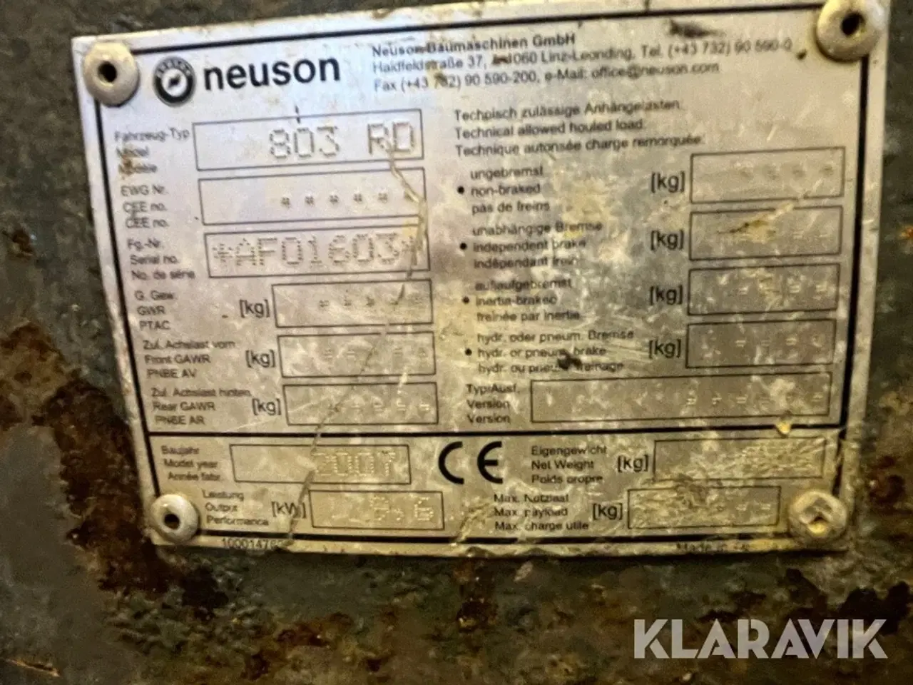 Billede 11 - Gravemaskine Neuson 803RD