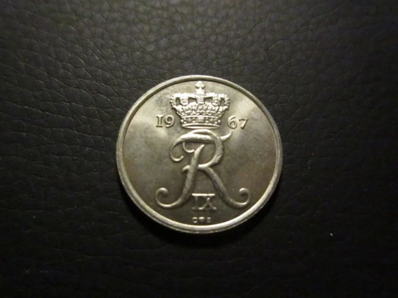 Billede 1 - 25 øre 1967 u/hul unc