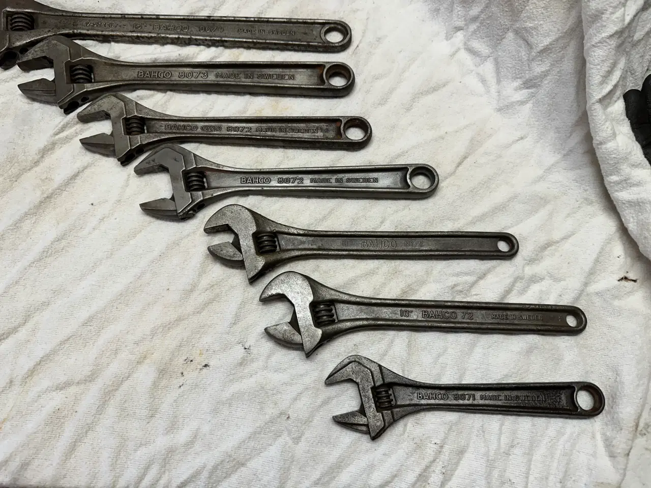 Billede 3 - 8 stk. Bahco svensknøgler / skiftenøgler
