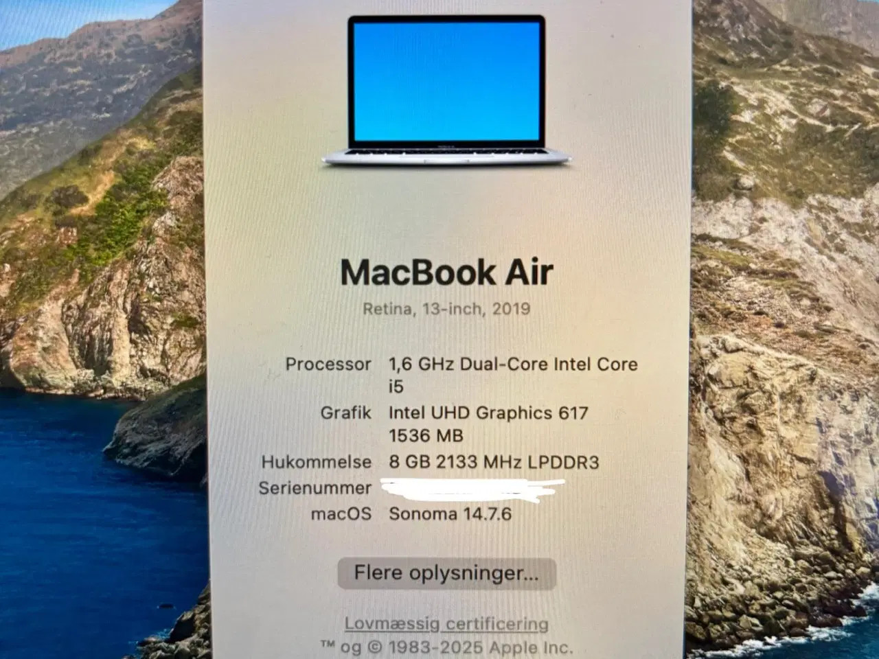 Billede 6 - MacBook Air 2019 128GB