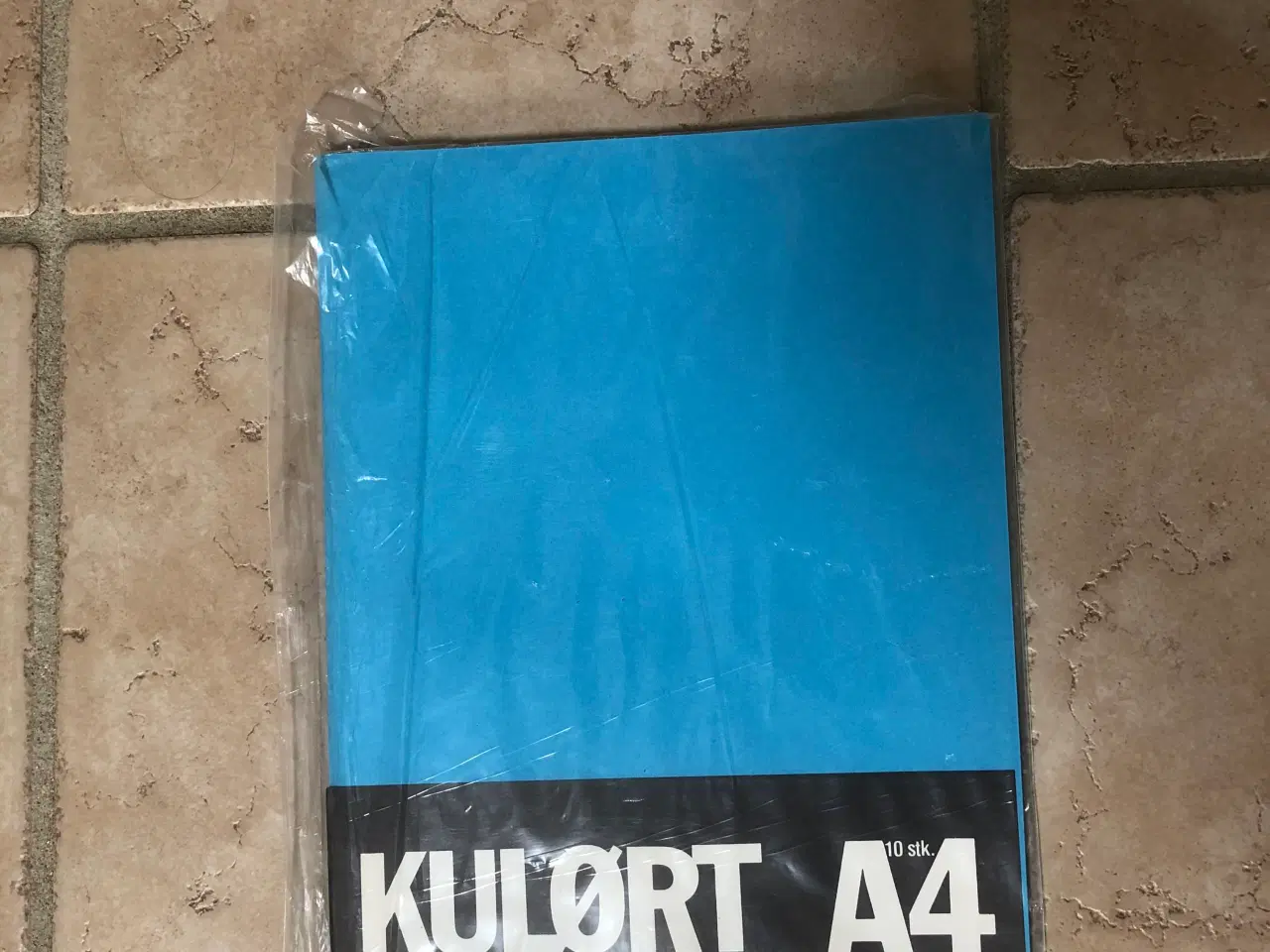 Billede 1 - Blåt A4 karton