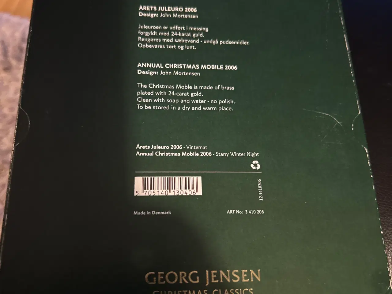 Billede 2 - George Jensen uro 2006 vinternat i papæske 