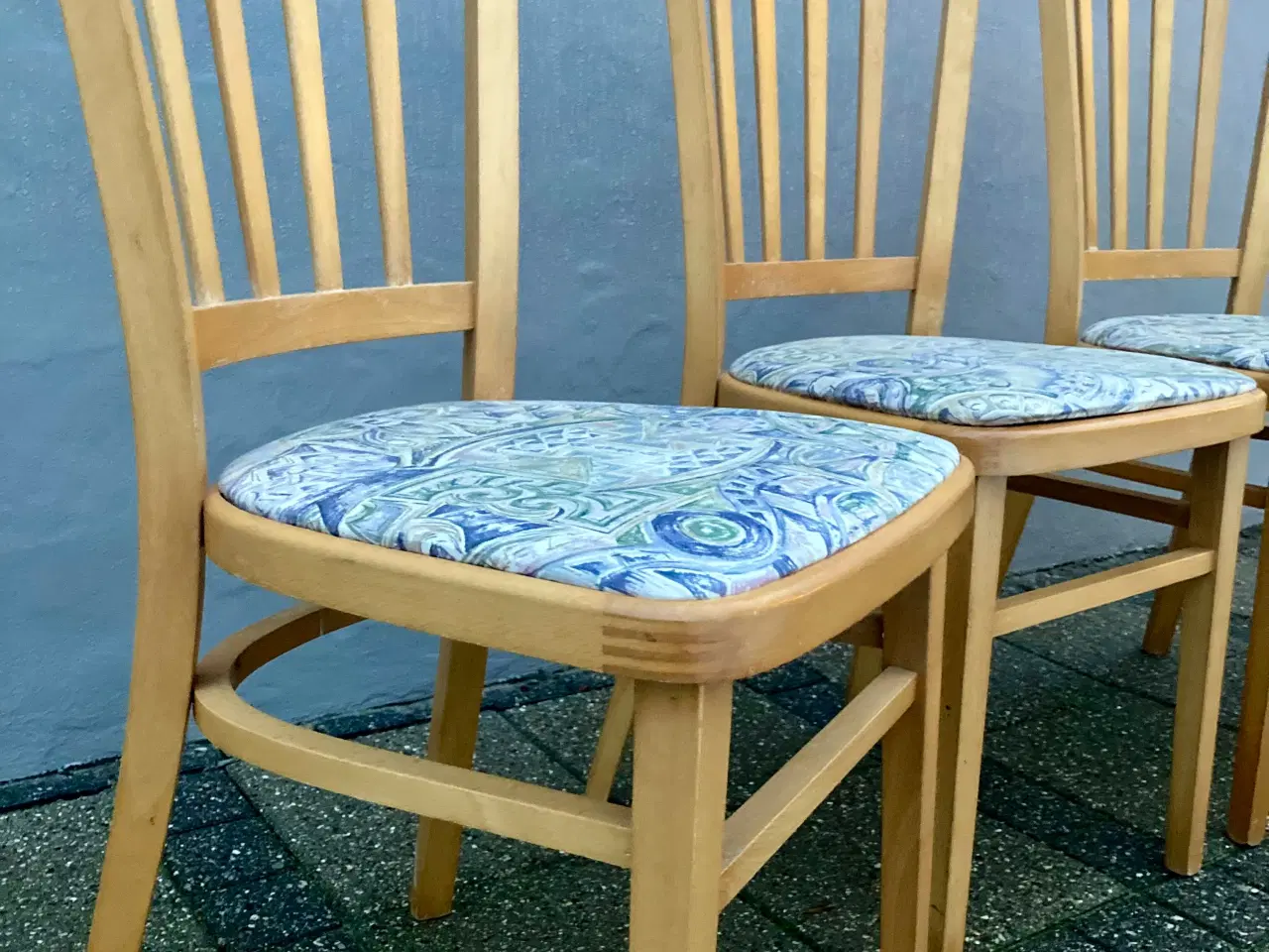 Billede 2 - 4 stk. 70’er stole i bøgetræ