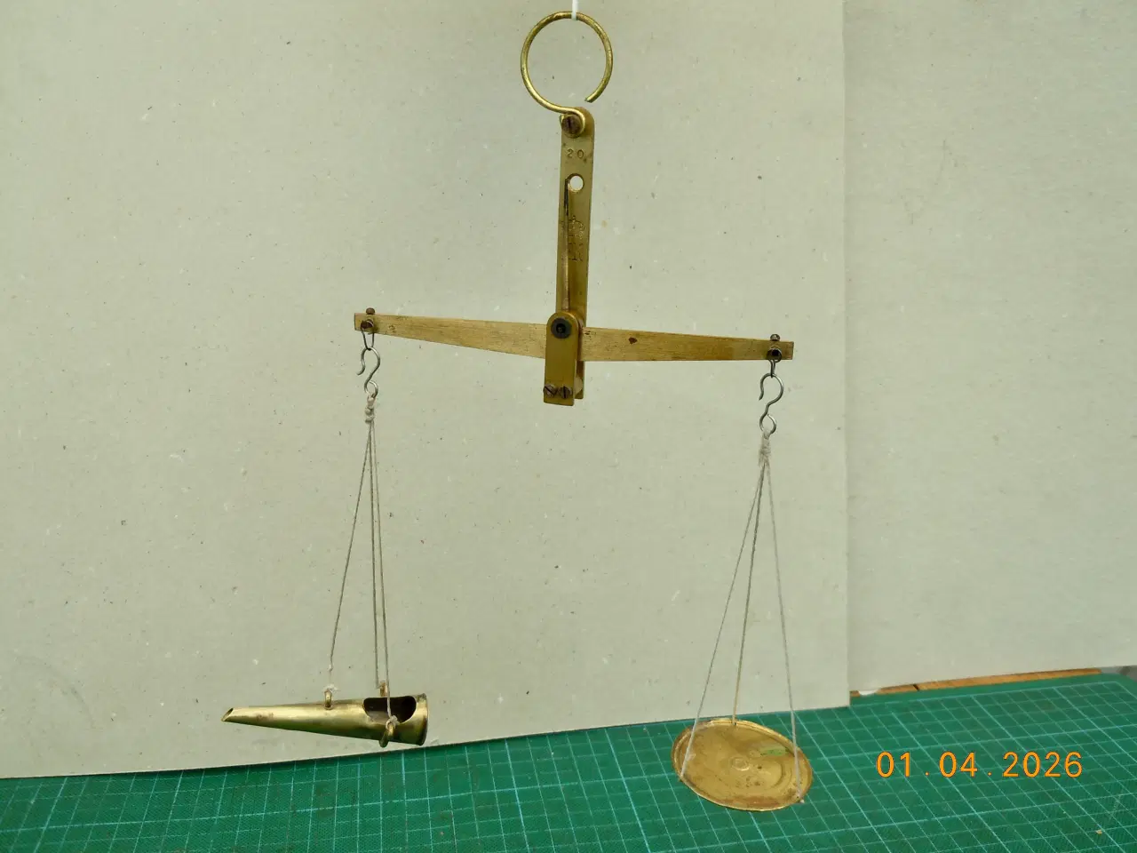 Billede 7 - HK Krudtvægt af messing.