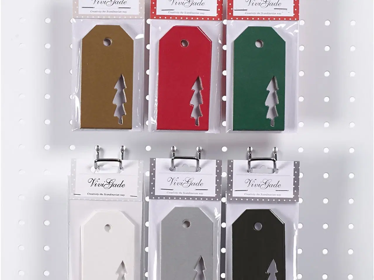 Billede 1 - Manilamærker, juletræ, str. 5x10 cm, 300 g, 6x10pk./ 1 pk.
